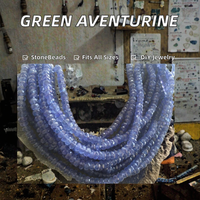 Perles rondes en cristal d'aventurine verte naturelle Xulin 6 mm 8 mm 10 mm, modèle EHX-077-011, pour la fabrication de bijoux