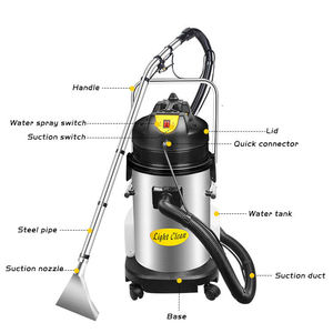 Aspirateur industriel électrique BAICHAO LC20SC Cyclone à haute efficacité, pour atelier, sol humide ou sec, usage commercial - Product Image 2