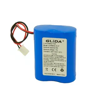 충전식 맞춤형 크기 2S1P 5000mah 3.7V 7.4V 11.1V 14.8V 18.5V 배터리 팩 18650 26500 21700