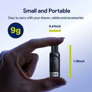Adaptador de Carga Tipo-C Yinke 15V HQ8505 para <span class=keywords><strong>Afeitadora</strong></span> <span class=keywords><strong>Philips</strong></span> Norelco One Blade QP6520 QP6530 QP6510 Recortadora de <span class=keywords><strong>Barba</strong></span> - Product Image 2