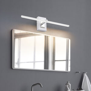 Applique murale LED linéaire moderne et fine, éclairage contemporain blanc pour chambre et couloir - Product Image 1