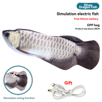 Jouet poisson de simulation écologique jouet interactif pour chat poisson sautant électrique jouet pour animaux de compagnie avec batterie rechargeable USB