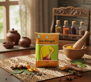 Comodidad Natural JMK Mezcla Herbal Tradicional Indonesia 7g Caja con Sabor Hierbas Seleccionadas Klingsir para Alivio del Dolor Lumbar - Product Image 1