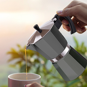 Venta caliente estufa clásica <span class=keywords><strong>cafetera</strong></span> espresso de aluminio <span class=keywords><strong>cafetera</strong></span> italiana Moka Pot 6 tazas <span class=keywords><strong>taza</strong></span> Moka de inducción - Product Image 6