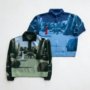 Custom LOGO <strong>Men's</strong> Sweater Jacquard Graphic Knitwear Winter Crew <strong>Neck</strong> Long Sleeve Cable Streetwear Designer Knitted <strong>Jumper</strong> - Product Image 1