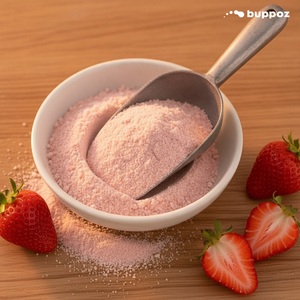 Poudre de thé au lait à la fraise, sac de 1 kg, Halal, HACCP, pour les boutiques de thé au lait et de bubble tea, qualité supérieure - Product Image 2