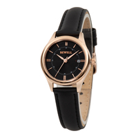 Relojes de Pulsera Automáticos de Lujo con Logotipo de Marca Más Vendidos para Mujer, Acero Inoxidable para Venta al por Mayor, Correa de Cuero