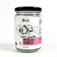 Étiquettes adhésives en vinyle imperméables imprimées sur mesure pour bocaux et bouteilles en verre |   Autocollants d'emballage pour condiments comestibles |   Personnalisable