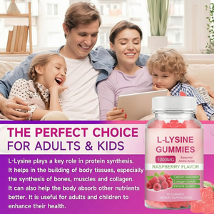 Gomitas de L-Lisina 1000mg Masticables para Adultos y Niños, Suplemento de Aminoácidos, Síntesis de Colágeno y Proteína, Salud Bucal, Apoyo Inmunológico - Product Image 3