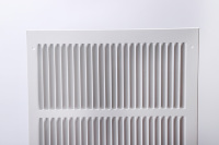 Diffuseur d'air carré en acier au design moderne, revêtement poudré durable, pour salon, atelier, extérieur, systèmes CVC