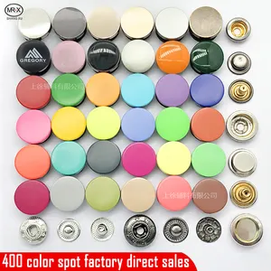 Supplier wholesale custom color style four parts metal alloy flat snap button