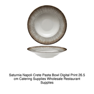 Tazón para Pasta Napoli Crete Ø 26.5 cm, Diámetro Interior 17.5 cm, Diseño Digital Saturnia - Product Image 2