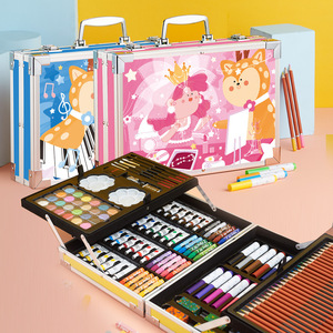Set <span class=keywords><strong>de</strong></span> Dibujo y Pintura para Niños, Maletín <span class=keywords><strong>de</strong></span> Madera para Artistas, Set <span class=keywords><strong>de</strong></span> Dibujo para Niños - Product Image 2