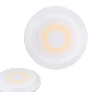 Lampu gantung dinding, lampu malam minimalis dapat diatur warna hangat COB frosted kamar tidur kabinet baterai LED