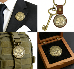 Offre Spéciale : Pièces Souvenirs en Gros – Pièces Métalliques Dorées Personnalisables, Pièces de Défi Porte-Bonheur Plaqué Or - Product Image 2