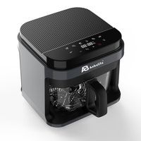 Friteuse à air Anbolife en verre, panier en verre borosilicate non toxique avec fonction 360° °   Appareil 8-en-1 avec préréglages à une touche, sans Téflon et compatible lave-vaisselle