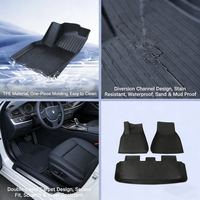 Accessoires intérieurs toutes saisons, tapis de voiture 3D personnalisés avant et arrière pour Byd Yuan Plus 2022-2024, tapis de sol pour voiture électrique