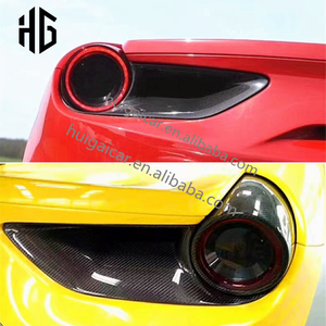 Cubiertas de Luces Traseras de Fibra de Carbono Seca de Alta Calidad, Accesorios para el Marco de las Luces Traseras para Ferrari <span class=keywords><strong>488</strong></span> GTB/Spider - Product Image 6