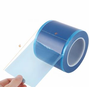 Pellicola Protettiva Blu in PE per Sedile WC Usa e Getta con Bordi Perforati, Pellicola Igienica per Uso Alberghiero - Product Image 1