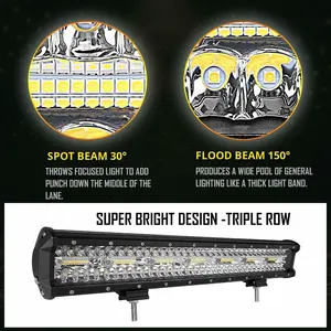 Lampu Kerja LED Yunian 105W 10-30V Offroad Spot/Flood Combo Beam Garansi 2 Tahun untuk Aksesoris Mobil/Perahu Universal - Product Image 5