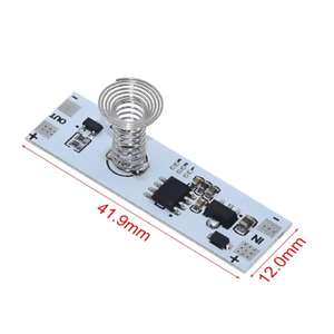 DC 12V Capacitive Touch Sensor Switch Coil Spring Switch LED <b>Dimmer</b> Control Switch 9-24V 30W 3A for Smart Home LED Light Strip - Product Image 4