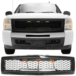 Front Car Mesh ABS Grill For Chevy Silverado 1500 2007-2013