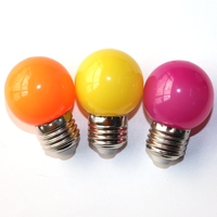 Haute qualité E27 B22 Globe Type LED ampoules d'éclairage 1W 1.5W 2W 3W en plastique haute luminosité alimentation secteur pour l'éclairage de vacances