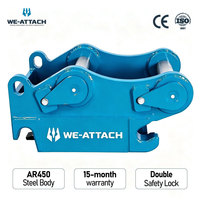 Attache rapide rotative à double verrouillage We-Attach WQC-S45 pour excavatrices de 6 à 11 tonnes