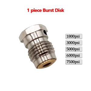 1 Piece Brass 3/8-24UNF Burst Disks 1.8k-7.5k <b>Thread</b> Compressed Air CO2 Tank Regulator Valve Pneumatic <b>Tools</b> Accessories Parts - Product Image 2