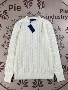 <span class=keywords><strong>Pull</strong></span> en maille torsadée unisexe chaud avec broderie, en acrylique et chanvre, à manches longues, collection automne-hiver – Photos réelles - Product Image 5