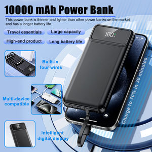 Batterie Externe Personnalisée 20000mAh à <span class=keywords><strong>Charge</strong></span> Rapide, Power Bank Portable 10000mAh pour Téléphone avec Câble Intégré - Product Image 2