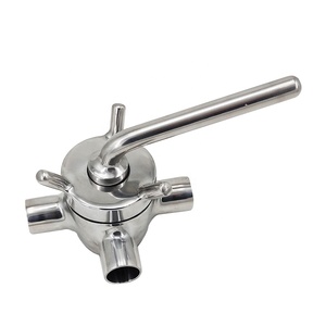 Ручной трехходовой клапан из нержавеющей стали SS304, санитарный шаровой кран, клапан для общего использования, сварная конструкция - Product Image 6