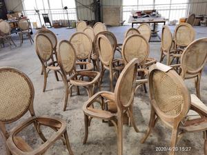 Chaise de salle à manger en rotin et osier pour fête de mariage, vente en gros - Product Image 4
