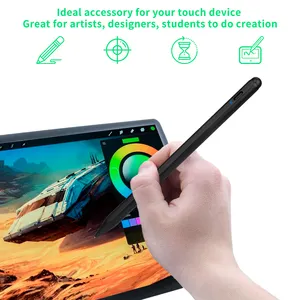 Custom Aluminium Slanke Digitale Potlood Tekening Touch Screen Pennen Voor Ios En Android Lapiz Stylus