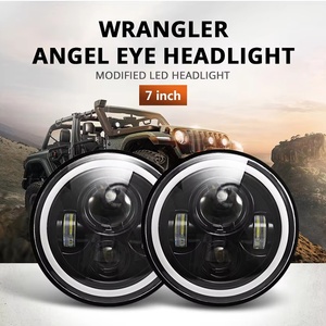 Faro LED de 7 Pulgadas, 12V, 60W, DRL H4, Aro Halo, Ojo de Ángel, 7500 Lúmenes, 6000K, para Auto y Motocicleta, para Wrangler JK JL - Product Image 6