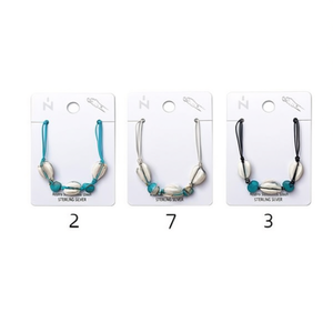 Pulsera de Cuentas de Concha Turquesa con Plata de Ley, Estilo Bohemia, Accesorio de Moda Unisex - Product Image 1