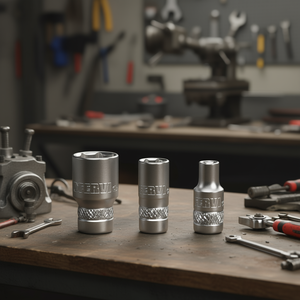 Clé à douille hexagonale Fervi, série normale, ensemble de 3 pièces, taille métrique - Product Image 3