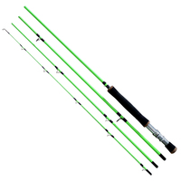 Canne à mouche de voyage personnalisée 4 brins en carbone et aluminium, 7'6" 8'6" 9'0", avec porte-moulinet et poignée en liège EVA, action légère # 3 # Canne à pêche 6 7/8