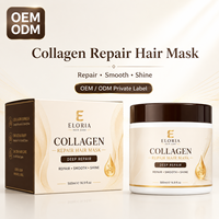 Masque capillaire infusé à la kératine, sans sulfate, biologique, naturel, hydratant, lissant, formule réparatrice pour la brillance