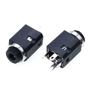 PJ341 <span class=keywords><strong>301</strong></span> 376M 301M 325M Conector Hembra Estéreo de 3.5mm con Tornillo, Conector de Audio para Auriculares de 3.5mm, Conector Cilíndrico PJ-324 - Product Image 4