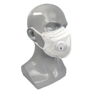 Máscara facial FFP2 descartável com válvula FFP2 personalizada para venda por atacado e dobrável padrão CE EN149