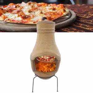 Wholesale very nice heat resistance wood fired bbq with pizza stone