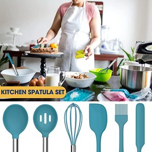 Set di utensili da cucina in Silicone per la casa e la cucina 15 pezzi di utensili da cucina con manico in Silicone antiaderente resistente al calore senza BPA - Product Image 3