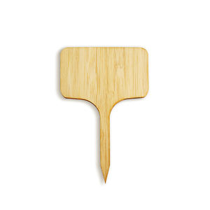 Новый дизайн, садовая стойка для рассады, Т-образные деревянные знаки для растений, этикетка, бамбук - Product Image 2