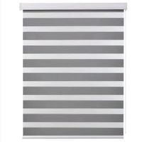Stores zébrés classiques de taille personnalisée pour la décoration intérieure, stores enrouleurs électriques en tissu pour fenêtres, motif vertical intégré, uni