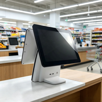 Terminal Punto de Venta DigenCe DC-1507 con Pantalla Táctil LED TFT de 15 Pulgadas, Sistema Todo en Uno con Sistema Operativo Windows/Linux, Impresora Térmica para Supermercado
