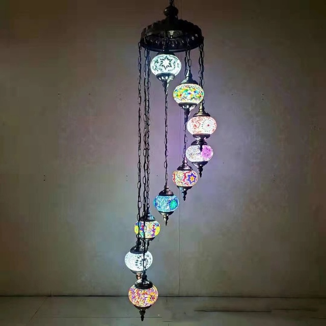 Handmade Mosaic Art Turkish Chandelier Lighting