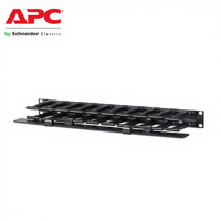 Gestionnaire de câbles horizontal APC NetShelter AR8602A 1U simple face avec couvercle noir 483 x 44 x 110 mm