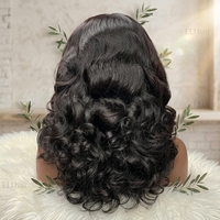 Peluca de Cabello Humano Vietnamita Virgen SDD, Rizos Voluminosos, Densidad 250%, Sin Pegamento, Lista para Usar, Encaje Frontal HD 13x6, Precortada y Predecolorida