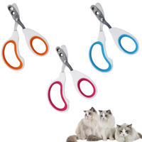 Coupe-ongles pour chien et chat en acier inoxydable, double trou, anti-saignement, outil de toilettage pour animaux de compagnie